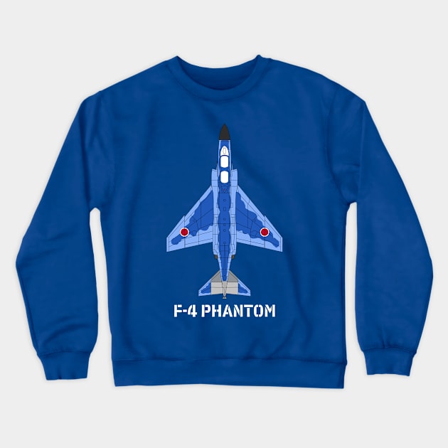 F-4 Phantom II (JASDF 1) Crewneck Sweatshirt by BearCaveDesigns